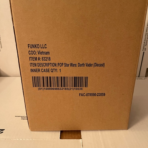 Funko Pop! Die-Cast Star Wars DARTH VADER #02 Funko Shop Exclusive Black - Picture 7 of 8